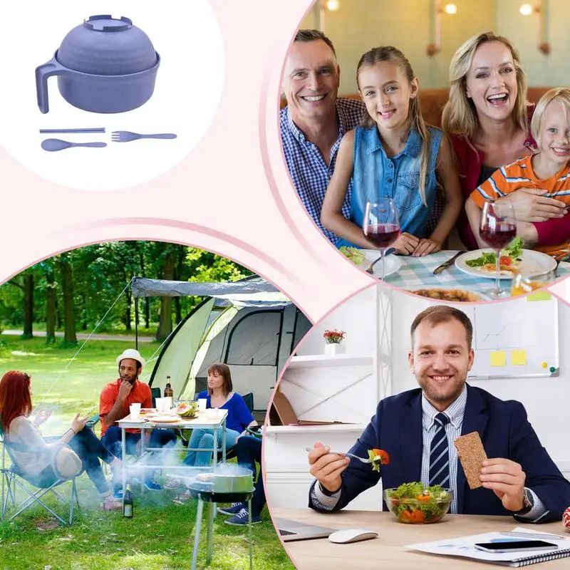 Набор мисок для рамэна портативные миски лапши с палочками еды ложка можно мыть в