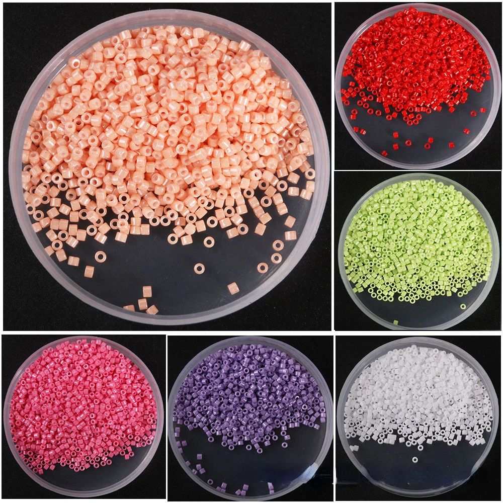 

2mm opaque antique glass rice beads DIY hand bracelet Jewelry embroidery tassel material accessories, etc