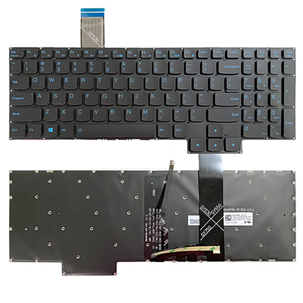 

New US keyboard with Backlit For Lenovo Legion Y7000-2020 Y7000 R7000 2020H blue word white word