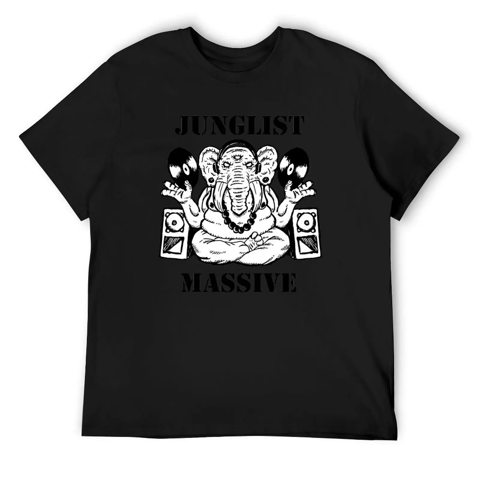 Junglist Massive футболка мужская летние топы черные футболки для мужчин