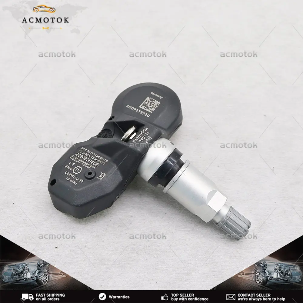 Датчик давления в шинах 4X 4D0907275A для 2002-01 до 2005-12 Audi A6 Audi A8 Volkswagen Phaeton 4D0907275C 4D0907275D TPMS 433 МГц