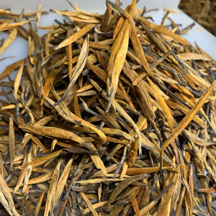 

2022 Yunnan Gold Needle Dian Hong Golden Tip China Dianhong Black Chinese Tea 250g 500g