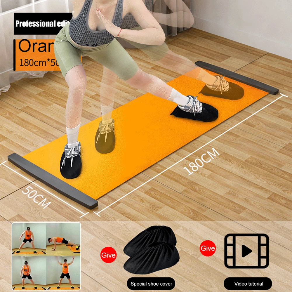 

Yoga Sliding Mat Sports Fitness Glide Mat Plate Skating Training Board Ice Hockey Roller Skating Leg Home Gym Exercise Accessory