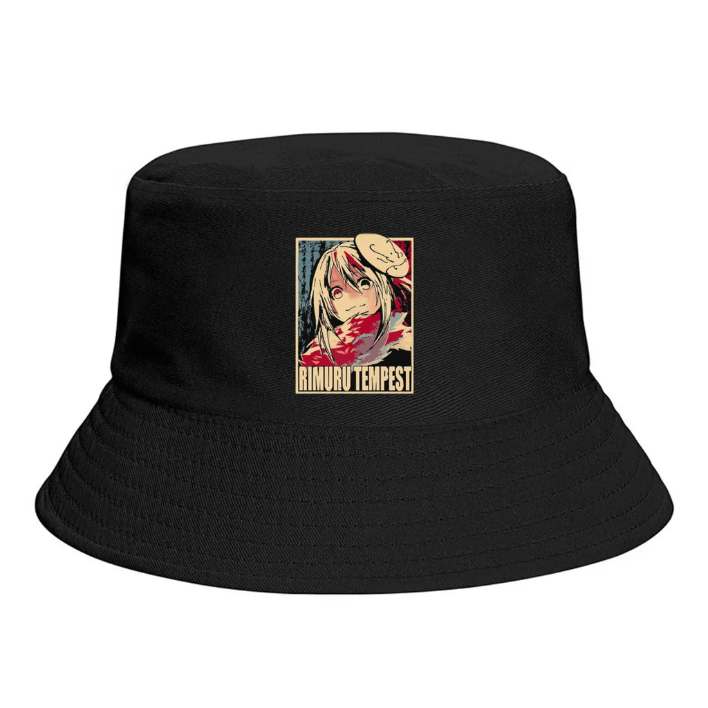 

Unisex Hip Hop Bucket Hat RIMURU DEMON LORD Women Men Fisherman Hat That Time I Got Reincarnated As A Slime Beach Panama Sun Cap