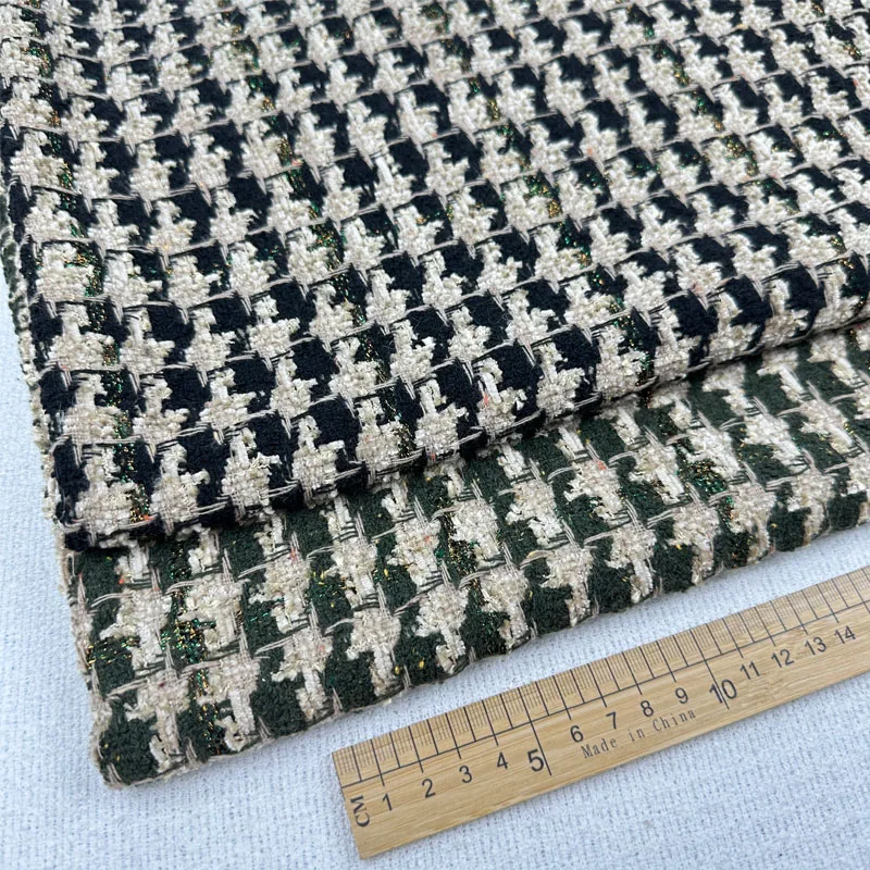 50x145 см модная твидовая ткань с рисунком гусиные лапки окрашенная в пряжку для