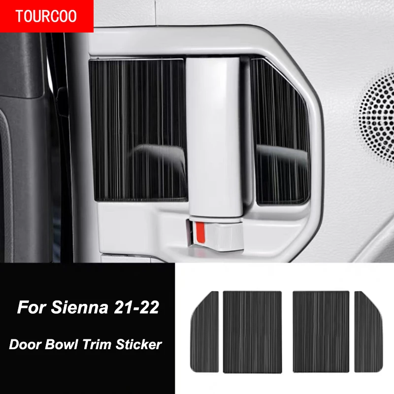 

For Toyota Sienna XL40 2021 2022 Front Door Middle Door Inner Door Bowl Sticker Handle Sticker Modified Accessories