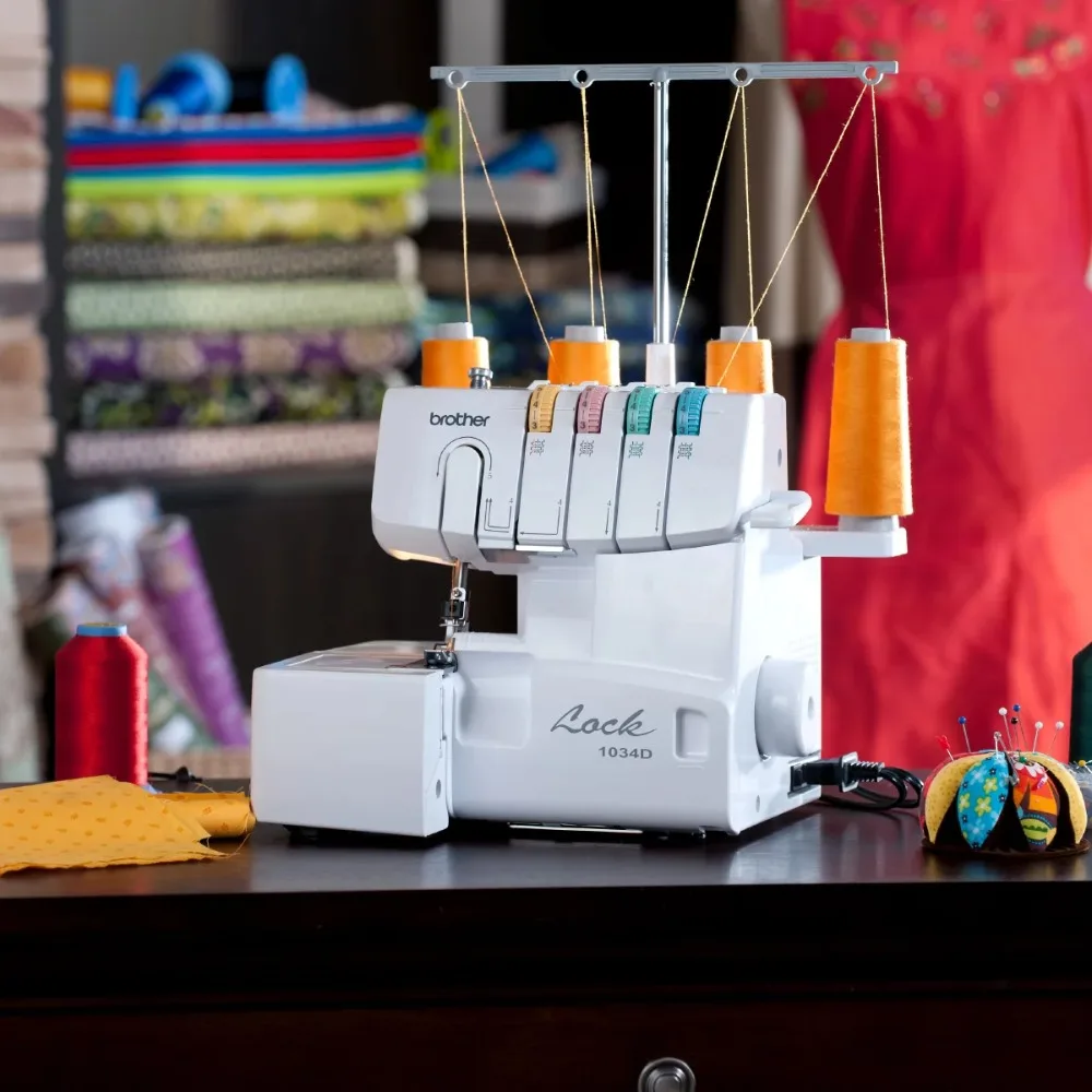 

3 or 4 Thread Serger with Easy Lay In Threading, White