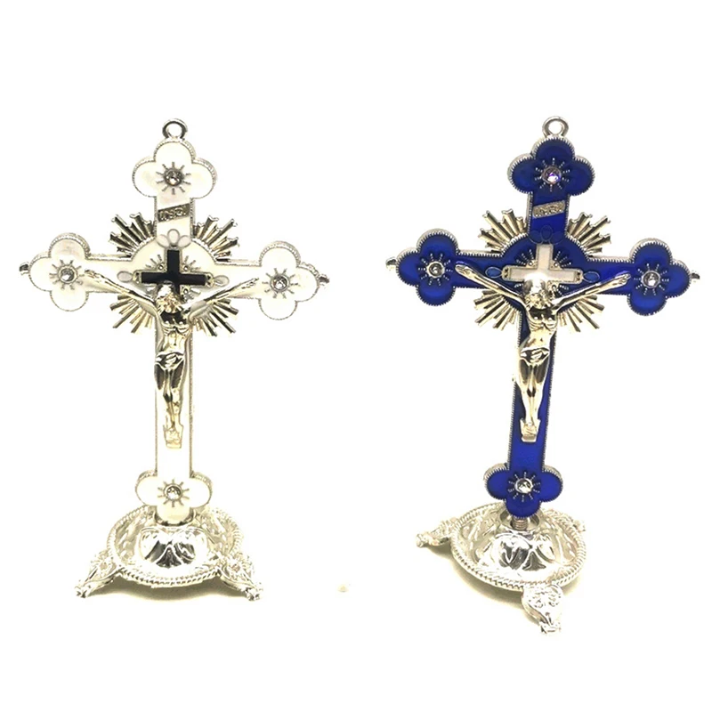 1 шт. фигурки церковных реликеров Иисус Христа на подставке крест стену распятие