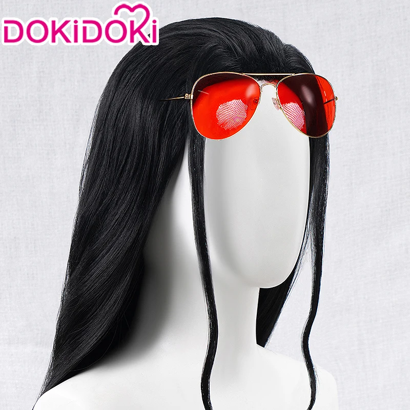 В наличии женский черный длинный парик Nico Робин косплей из аниме DokiDoki для косплея