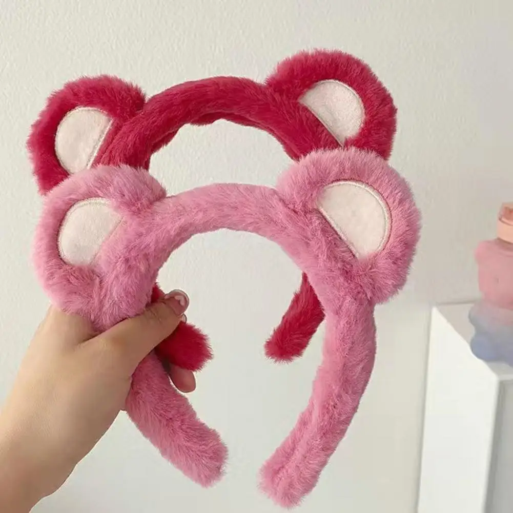 Повязка на голову с медвежьими ушками Хэллоуин Рождество косплей пушистая