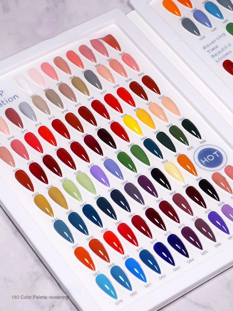 

Nail Tips Display Book Nail Art Showing Shelf Gel Nail Polish Color Card Chart Painting Display Board