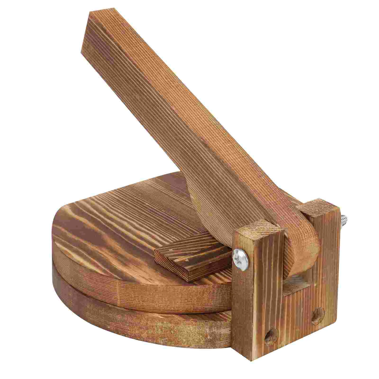 

Press Dumpling Maker Presser Dough Tortilla Mold Skin Wood Tool Manual Corn Wooden Empanada Wrapper Kitchen Pressing Tortillas