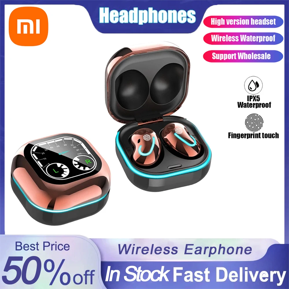

Беспроводные Bluetooth-наушники Xiaomi, игровая гарнитура, мини-наушники-вкладыши, спортивные стерео-наушники со звуком, водонепроницаемые наушни...