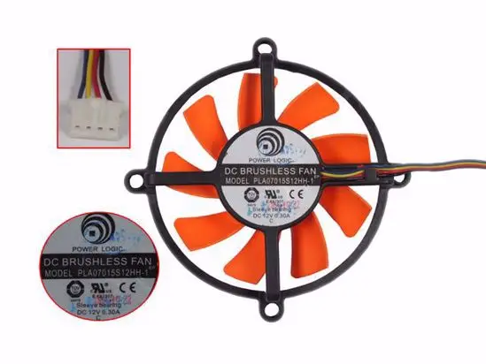 

Power Logic PLA07015S12HH-1 DC 12V 0.30A 90x90x15mm 2-Wire Cooling Fan