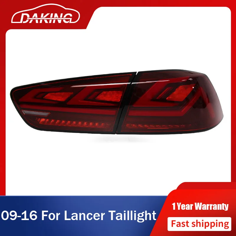 

Модернизированные задние фонари для Mitsubishi Lancer 2009-2016, превышение RGB, задние светодиодные дневные ходовые огни, указатели поворота, задний стоп-сигнал, светодиодный задний фонарь