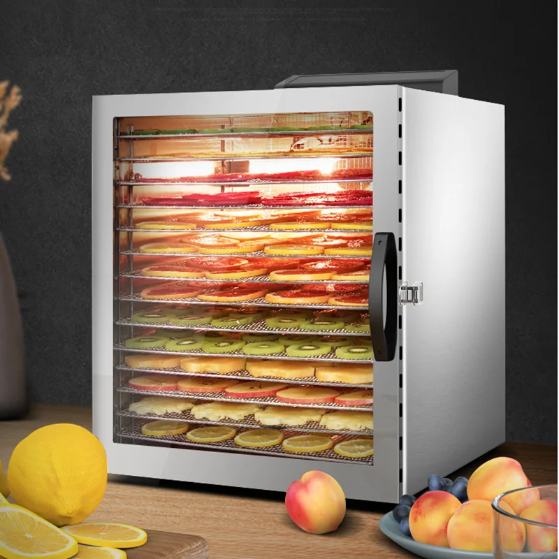 

Uck14 Layer Dryer Food Household Stainless Steel Fruit and Vegetable Dehydration Air Dryer Pet Meat Dry Ingredients Dryer