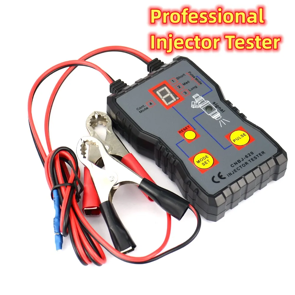 

Injector Flush Cleaner Professional Car Fuel Injector Tester Fuel System Scan Tool 4 Pluse Mode Automotive Cleaning Tool Kit