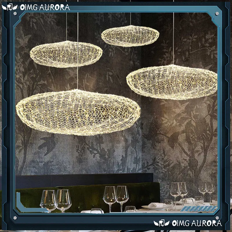 

Modern cloud chandelier creative starry light design personality hotel restaurant bar indoor gold Gypsophila Chandeliers