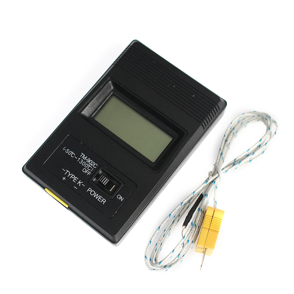 

TM-902C (-50C до 1300C) Измеритель температуры TM902C Цифровой датчик термометра типа K + детектор термопары