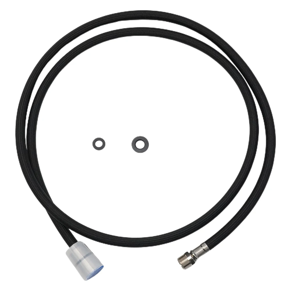 

Replacement Shower Hose Nylon Replacement Tube Length 1500 Mm With Pull-out Shower Black Fittings High Quality