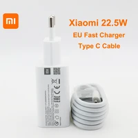 xiaomi original 22 5w qc3 0 eu fast charger power adapter usb c type c cable for mi 10 9 9t 8 se cc9 a3 mix redmi note 8 k20 pro