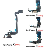 100 original for iphone 7 8 plus x xs usb charger mic port dock connector charging flex cable