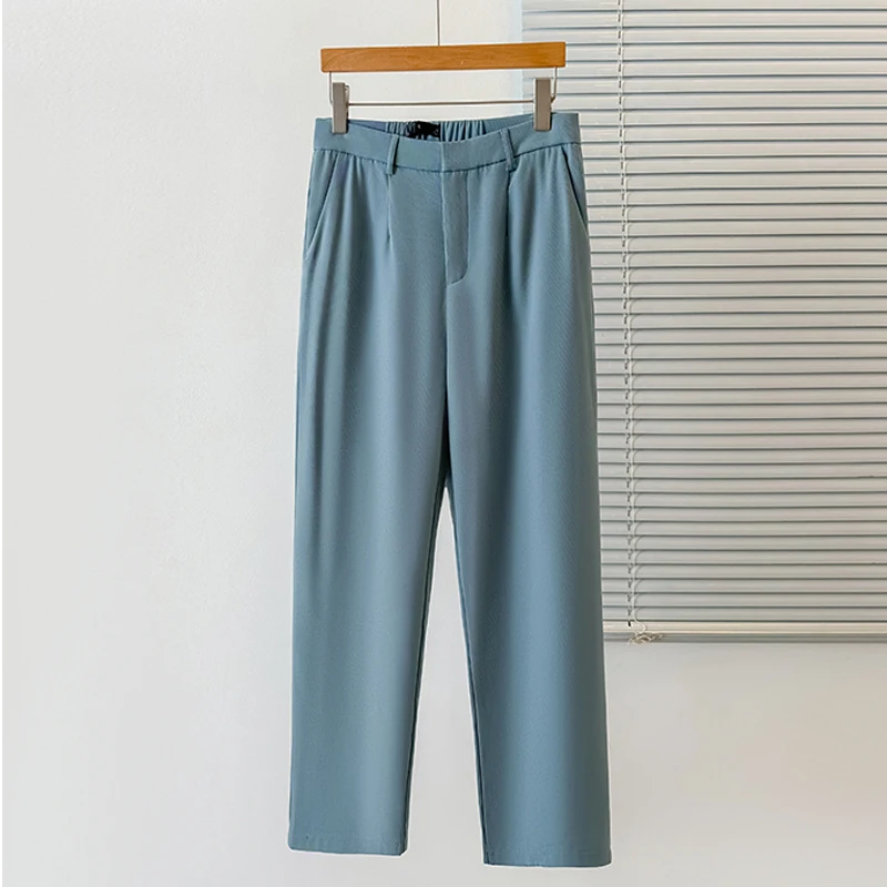 Женский двубортный пиджак и брюки элегантный деловой костюм из двух предметов