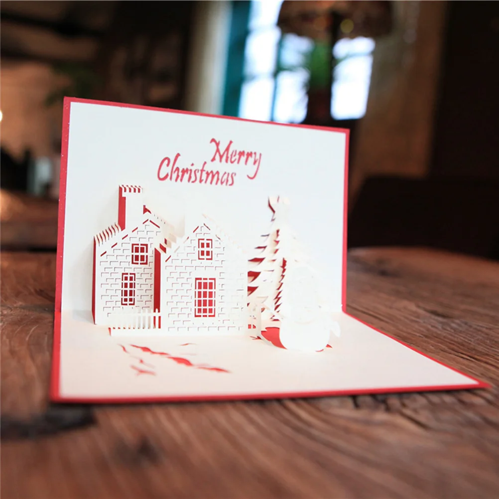 

1 Gift Christmas Themed 3D Christmas Greeting Creative Beautiful for Family