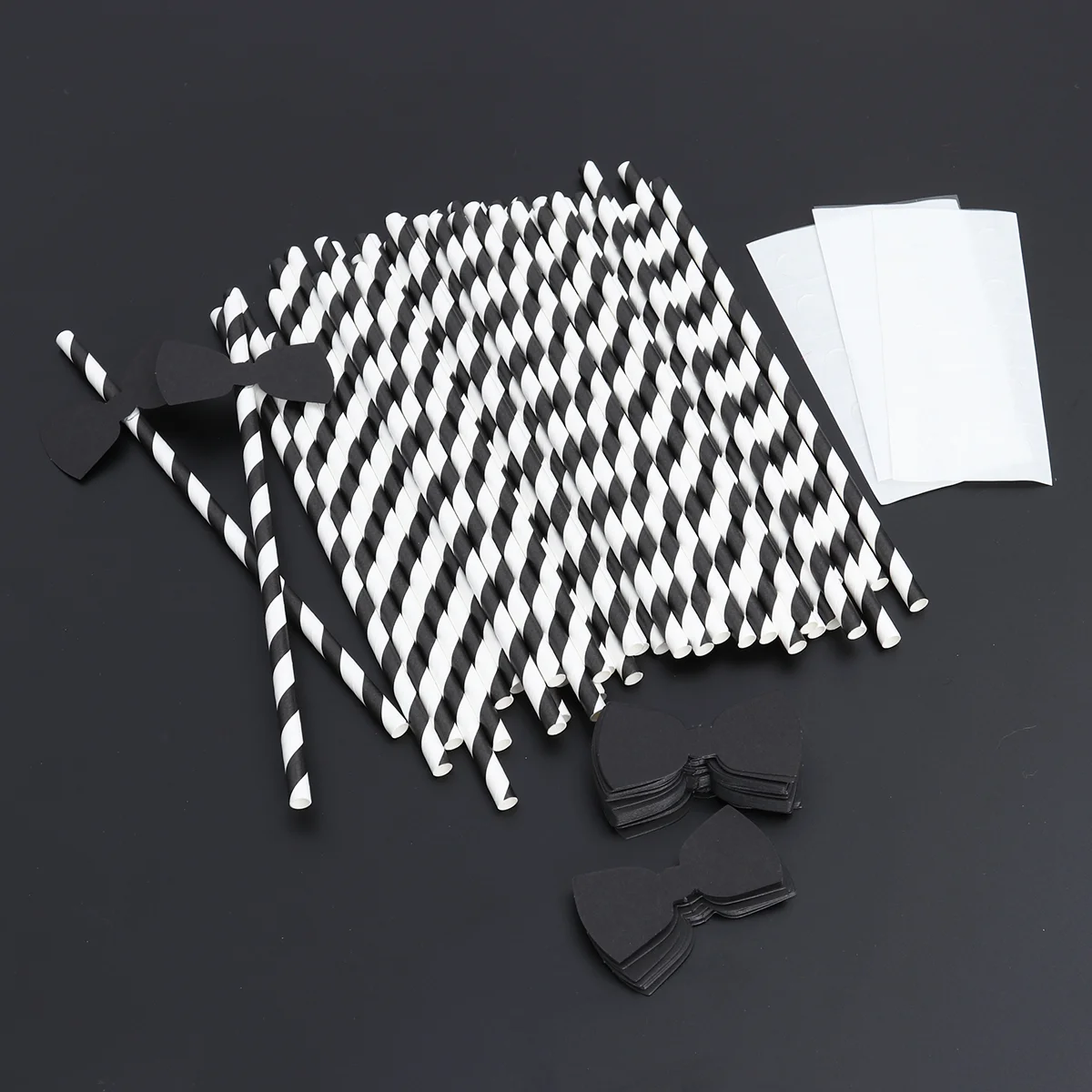 

40 PCS Paper Straws Party Drinking Straws Paper Drinking Straws Party Supplies Mustache Straws Smoothie Straws