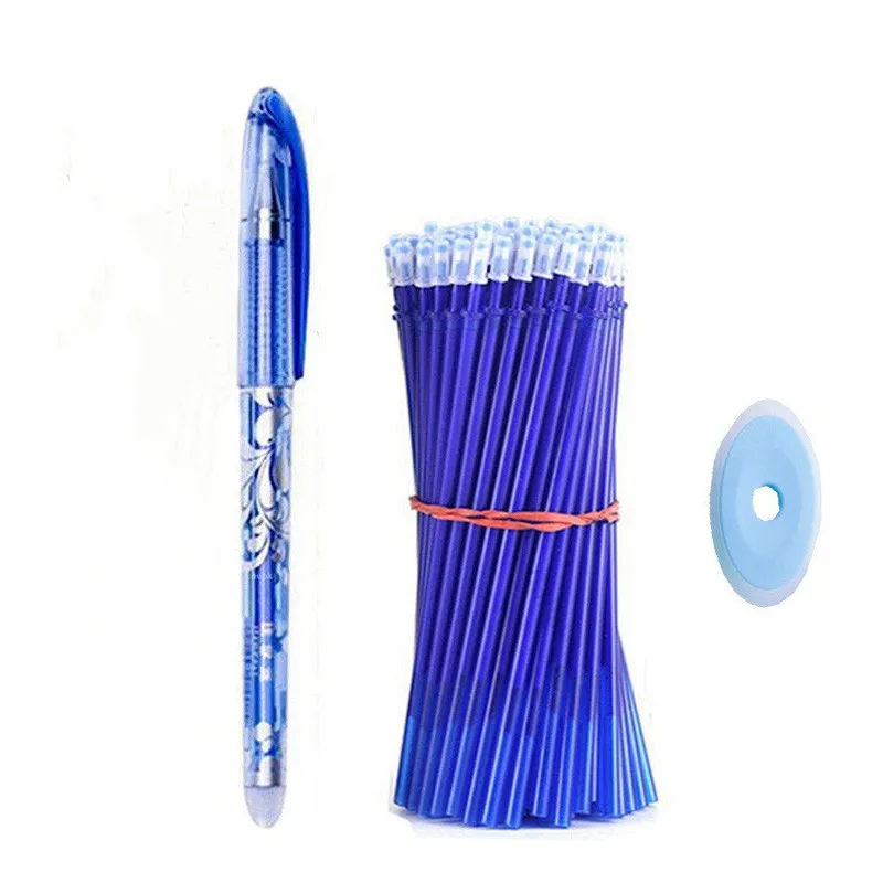 

22pcs Erasable Neutral Pen Set 0.5mm Blue/Black Ink Refill Student Writing Exam Stationery Pen School Supplies