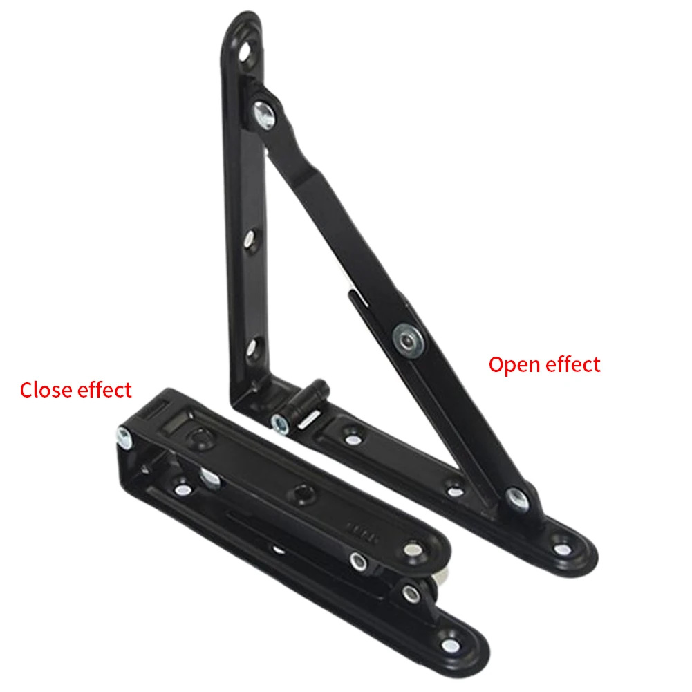 2pcs Home Wall Mounted Triangular Iron Kitchen Bearing DIY Support Storage Folding Shelf Bracket Bench Table Space Saving | Дом и сад