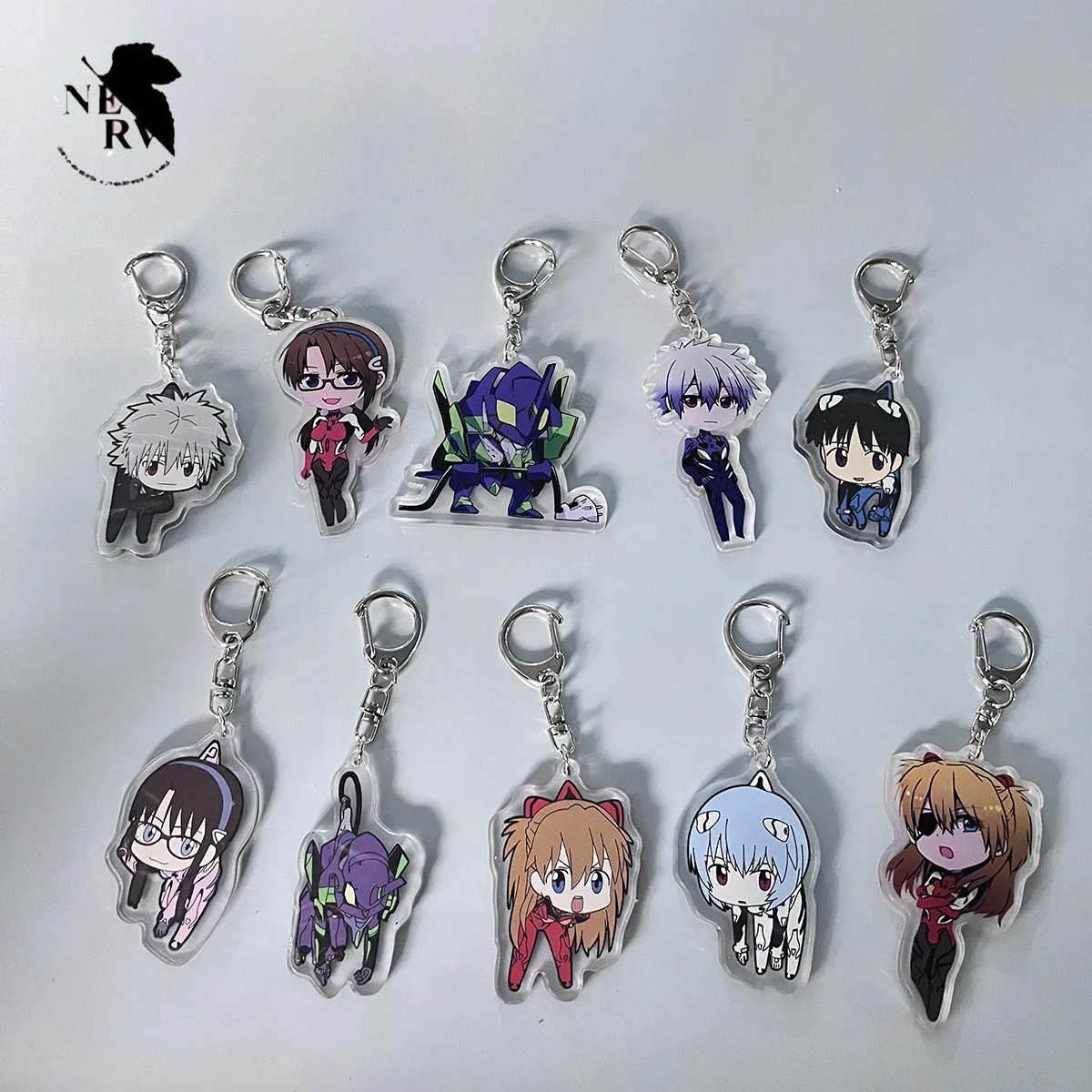 Аниме Neon Genesis Евангелион брелки с фигурками акриловые модели искусственных
