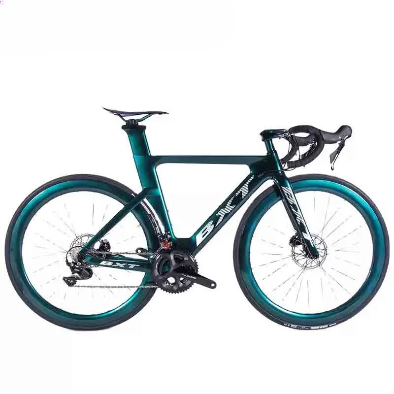 BXT T800 Carbon Road Racing Bicycle 11Speed 700C Рама шоссейного велосипеда 25C Колеса Полный шоссейный