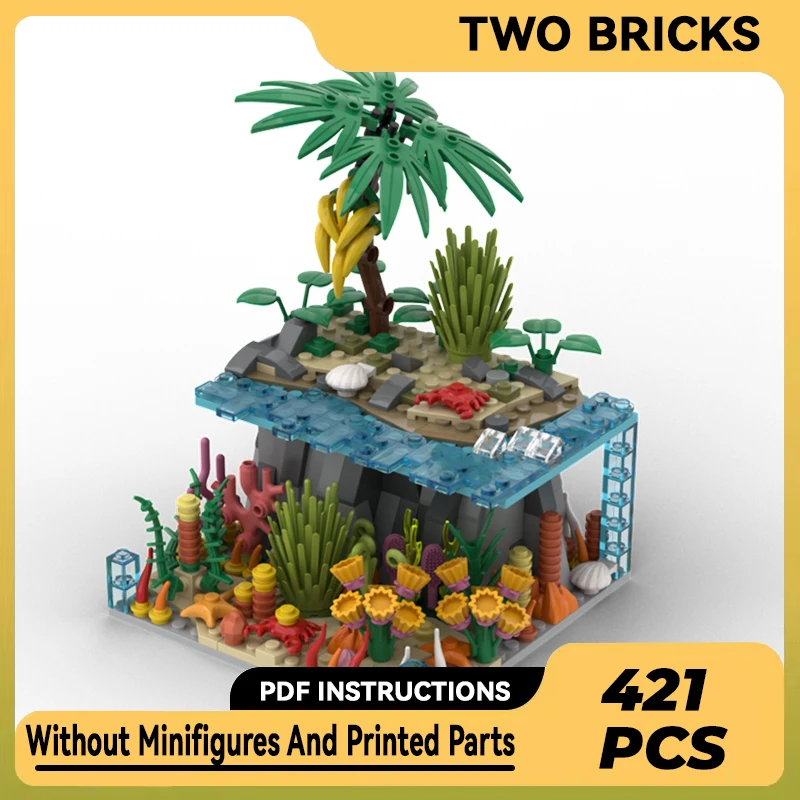 

Moc Building Blocks Building Toy Model Pirate Coral Reef Technical Bricks DIY Assembly Famous Toys For Childr Holiday Gifts