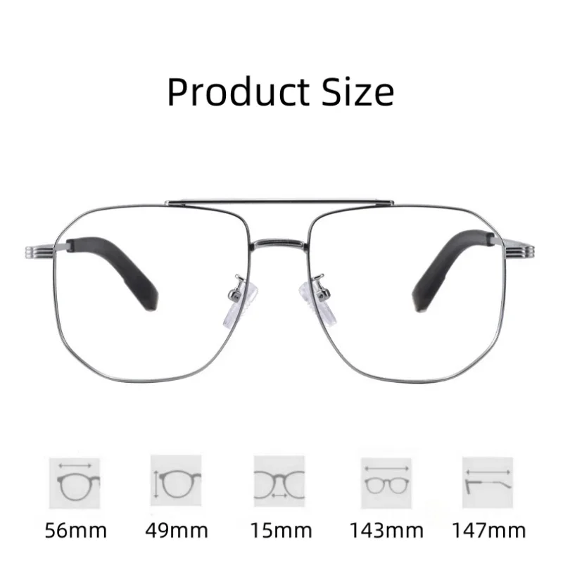 KJDCHD модные двухлучевые очки винтажные роскошные из чистого титана оптические по