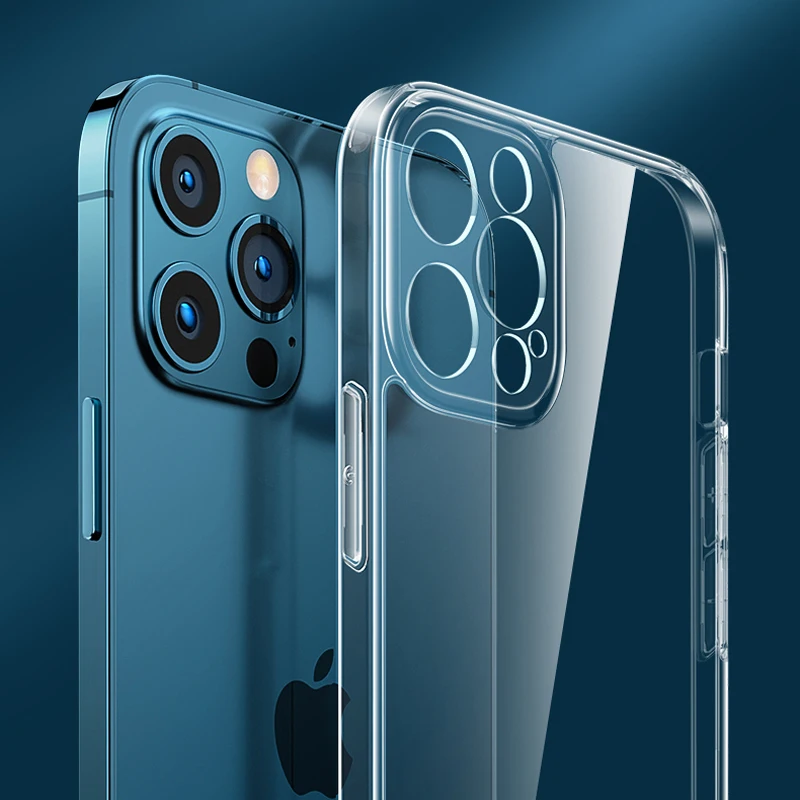 

Thick Shockproof Silicone Phone Case on For iPhone 13 12 11 Pro Xs Max Camera Protection Case For iPhone X Xr 6s 7 8 Plus Back