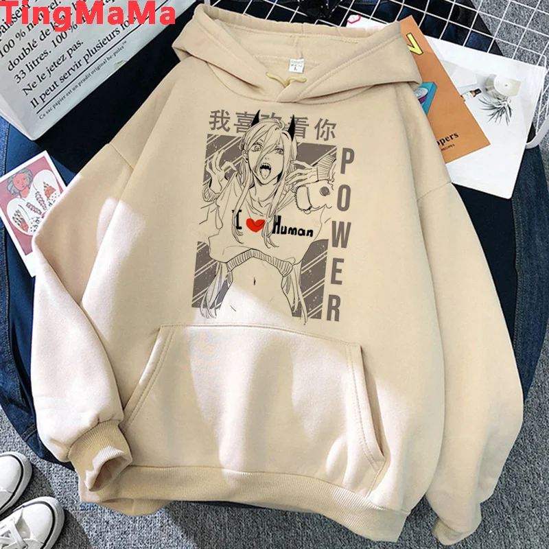 

Chainsaw Man Makima Pochita hoodies female y2k aesthetic printed Ulzzang hip hop women sweatshirts anime