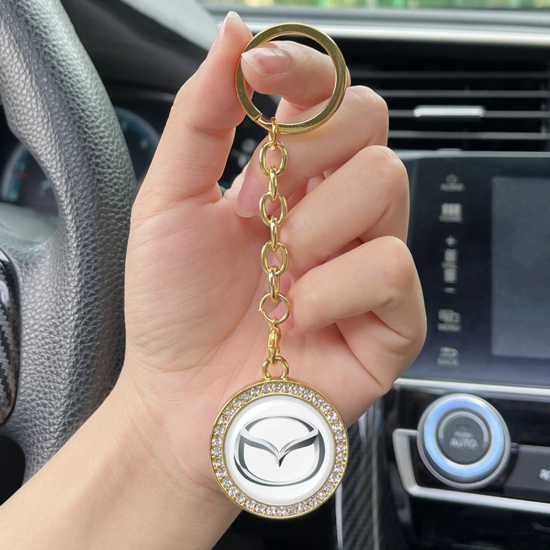 

Metal Car Styling Emblem Key Chain Ring Keychain For Mazda 323 Cx-5 2 4 5 6 7 8 Cx5 Cx3 Cx30 MX5 3 626 Rx8 Keyring Accessories