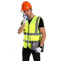 customized your text logo reflective motocycle safety vest hi visibility construction work uniform security ansi class 2