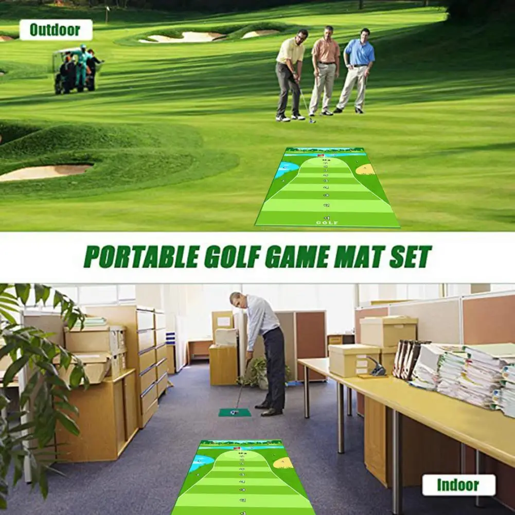 

1 Set Convenient Indoor Golf Game Simple Installation Golf Chipping Game Easy to Set Up Multipurpose