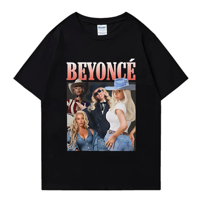 Винтажная футболка Beyonce Cowboy Carter мужская и женская модная одежда футболки с