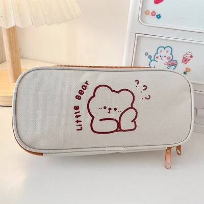 

Mr.paper 4 стиля Kawaii Bear пенал Мультяшные Милые простые пеналы школьные принадлежности для студентов канцелярские сумки для карандашей