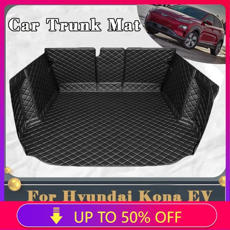Коврик для багажника автомобиля Hyundai Kona Kauai Electric EV OS 2018 ~ 2022 грязеотталкивающий