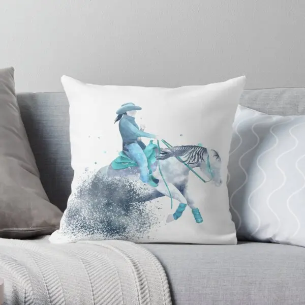 

Reining In Blue Printing Throw Pillow Cover Comfort Home Soft Square Decor Wedding Decorative Hotel Throw Pillows not include