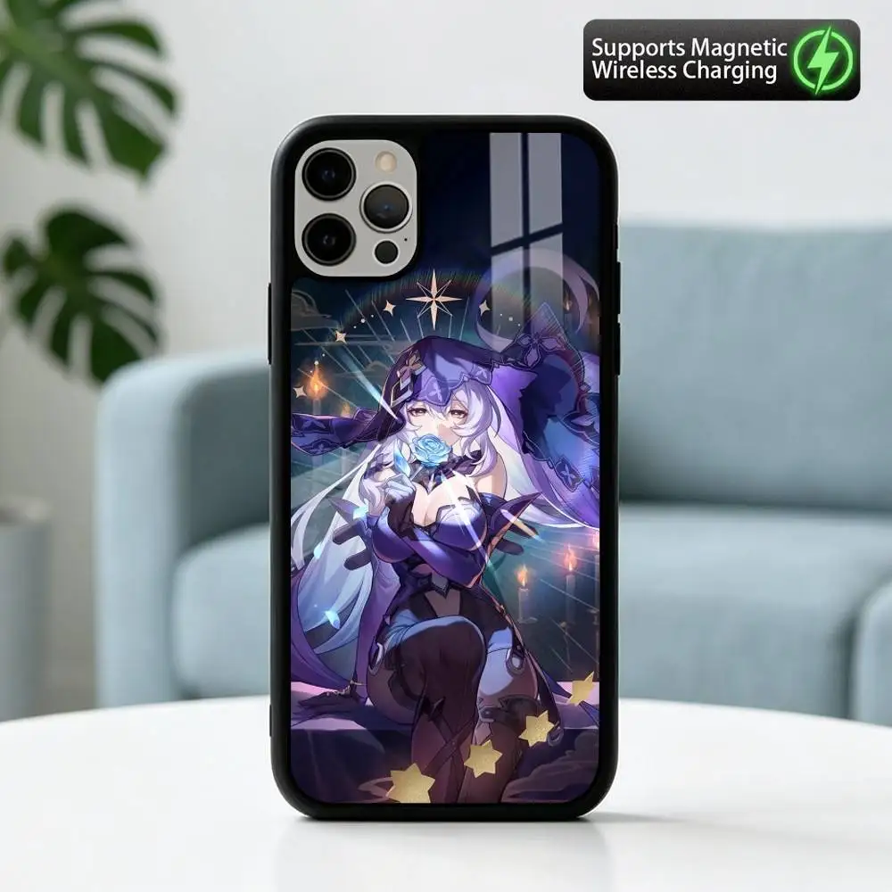 Фото Чехол Fortuneteller Black s-Swan HSR для iPhone 17, 16, 15, 14, 13, 12, 11 Plus, Pro с поддержкой магнитной беспроводной зарядки №3