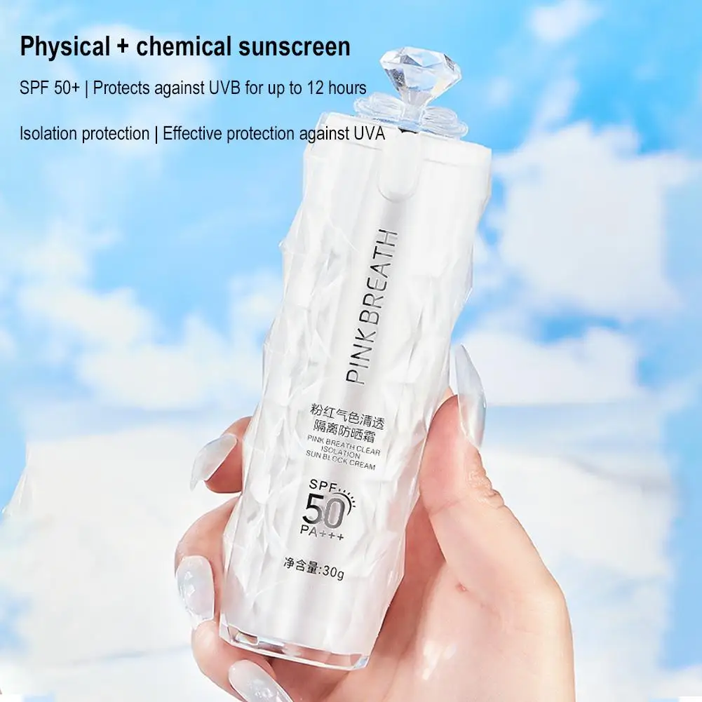 Новинка отбеливающий солнцезащитный крем для лица и тела Spf50 + освежающее