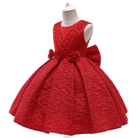 2022 europe and the united states new childrens dress princess dress flower backless big bow flower childrens birthday dress