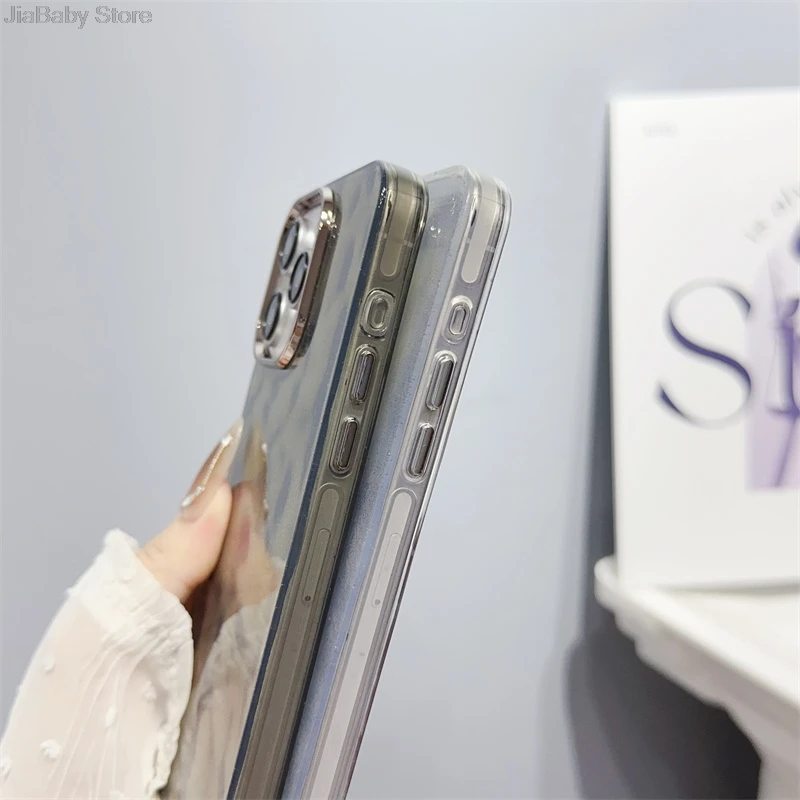 Прозрачный роскошный блестящий противоударный мягкий чехол jelleшеный с защитой