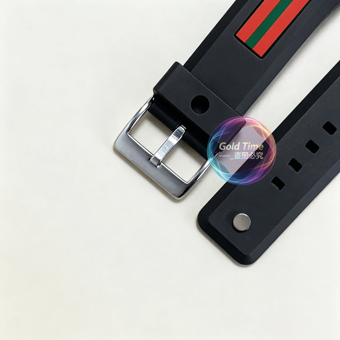 Фото Ремешок для часов Gucci Sync XXL YA137/YA137107A, резиновый, с выступающим портом, водонепроницаемый, мужской, черный, 18 мм, 21 мм, браслет для часов №4