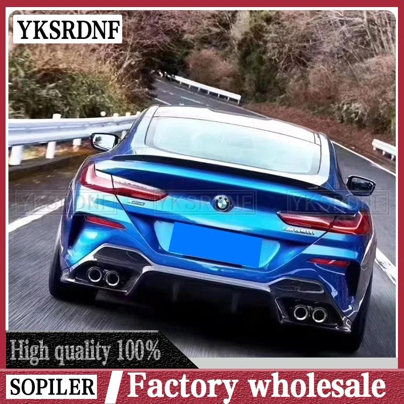 Для BMW m8 Series G14 G15 G16 840i углеродное волокно Задняя Крышка багажника автомобильный